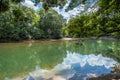 Chattahoochee river in Georgia in summertime Royalty Free Stock Photo