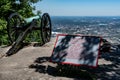 Cannon artillery position Royalty Free Stock Photo