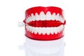 Chattering teeth Royalty Free Stock Photo