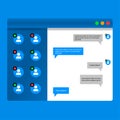 Chatting user interface desktop app