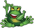 Chatty Green Frog Royalty Free Stock Photo