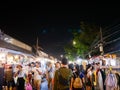Tourist come to Chatuchak night Market for shopping C