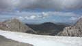 Chatyr kul lake at bashy mountain range