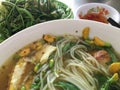 Chau Doc fish noodle soup Royalty Free Stock Photo