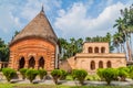 Chauchala Chhota Govinda Mandir and Gopal Mandir temples in Puthia village, Banglade Royalty Free Stock Photo