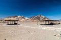 Chauchilla cemetery in Nazca Royalty Free Stock Photo