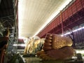 Chauk htat gyi reclining buddha images at Chaukhtatgyi buddha temple in Bahan Township