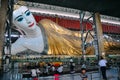 Chauk Htat Gyi reclining buddha in Mandalay. Royalty Free Stock Photo