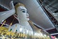 Chauk htat gyi reclining buddha (sweet eye buddha), yangon, myanmar Royalty Free Stock Photo