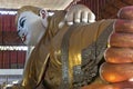 Chauk Htat Gyi Reclining Buddha - Yangon - Myanmar Royalty Free Stock Photo