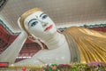 Chauk htat gyi reclining buddha , yangon, Royalty Free Stock Photo