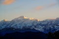 Chaukhamba mountains range at sunrise