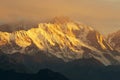 Chaukhamba sunset, garhwal, India Royalty Free Stock Photo