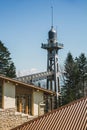 Chaumont Panorama Tower in zigzag photo composition