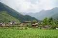 Chaura village from Kaski Pokhara  Nepal Royalty Free Stock Photo