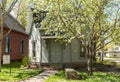 Chautauqua, New York, USA May 11. 2023 The CLSC Octagon House on the ground of the Chautauqua Institution Royalty Free Stock Photo