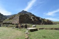 Chavin de Huantar temple complex. Ancash Province, Peru Royalty Free Stock Photo