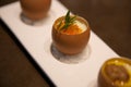 Chawanmushi in an Egg Shell Royalty Free Stock Photo
