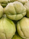 chayote displayed in grocery shopping Royalty Free Stock Photo