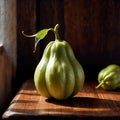 Chayote fresh raw organic vegetable