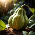 Chayote fresh raw organic vegetable