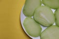 Chayote salad or vegetable pear slices