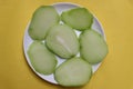 Chayote salad or vegetable pear slices