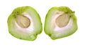 Chayote Vegetable Sliced Half Royalty Free Stock Photo