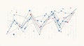 chdata hand drawn style scrolling line graph Royalty Free Stock Photo