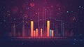 chdynamic pulsating bar chart Royalty Free Stock Photo
