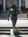 Che and child statue in Santa Clara, Cuba