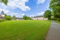 At the che courtyard of the Princely Abbey of Corvey Royalty Free Stock Photo