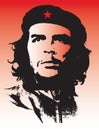 Che Guevara Iconic Portrait Vector illustration poster template Royalty Free Stock Photo