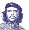 Che Guevara Hand Drawn Scratch Portrait