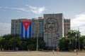 Che Guevara Wall Monument at The Ministry of the Interior, in front of the Plaza de la Revolucion or Revolution Square, Havana, Cu Royalty Free Stock Photo