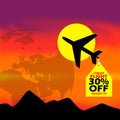 Cheap Flight Day on August 23 Royalty Free Stock Photo