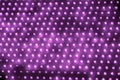 cheap outdoor purple screen led panel with individual diodes, full frame close-up view with selective focus