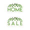 cheap residential Green home eco-friendly Logo ready to sell. Cozy home logo ready to sell