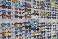 Cheap sunglasses display Royalty Free Stock Photo