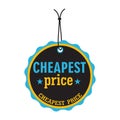 Cheapest price tag Royalty Free Stock Photo