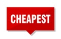 Cheapest price tag Royalty Free Stock Photo