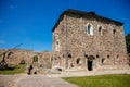 Cheb, Western Bohemia, Czech Republic, 14 August 2021: Gothic stone castle, medieval historic fortress or stronghold in sunny