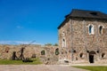 Cheb, Western Bohemia, Czech Republic, 14 August 2021: Gothic stone castle, medieval historic fortress or stronghold in sunny