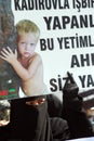 Chechen protest in Istanbul, Turkey