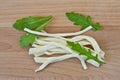 Chechil cheese and rucola Royalty Free Stock Photo