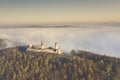 Checiny Castle near kielce,Aerial drone Poland