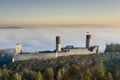 Checiny Castle near kielce,Aerial drone Poland