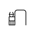 Check, airport icon. Element of travel icon. Thin line icon