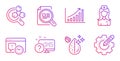 Check article, Hospital nurse and Project deadline icons set. Chemistry lab, Graph chart and Online quiz signs. Vector