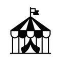 Check this beautifully designed icon of circus tent in trendy style Royalty Free Stock Photo